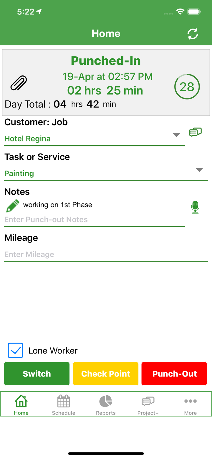 Timesheet Mobile™ screenshot 2