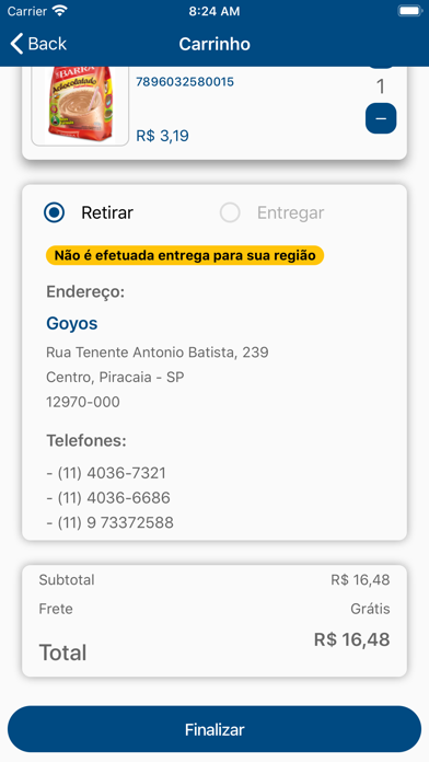 App screenshot