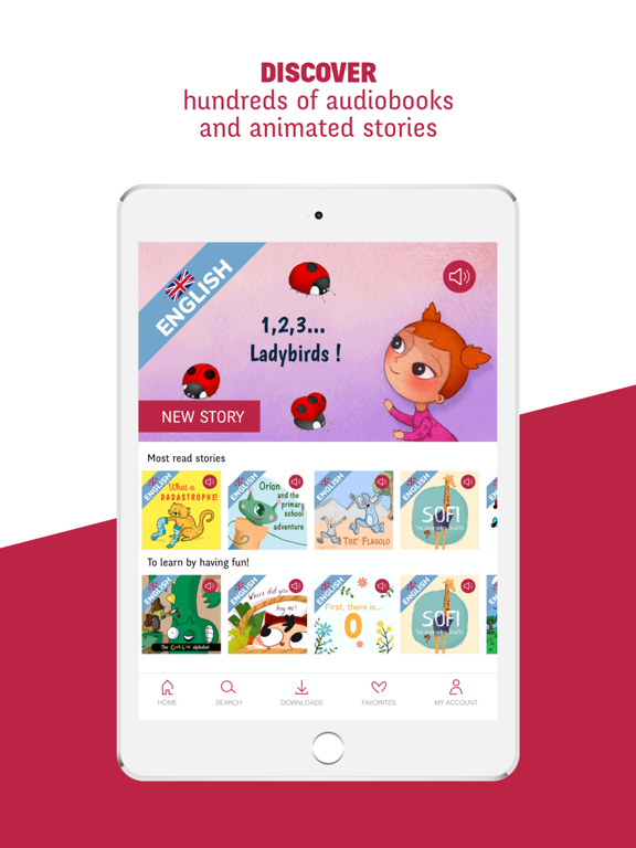 Whisperies, contes & histoires iPad screenshot 1 - Book app