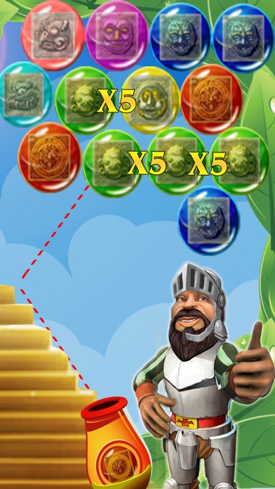 screenshot of Knights Quest Bubble Shooter 3