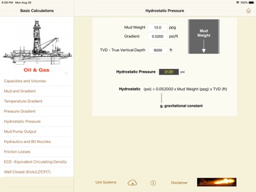 Drilling Hydraulics (Basic) iPad screenshot