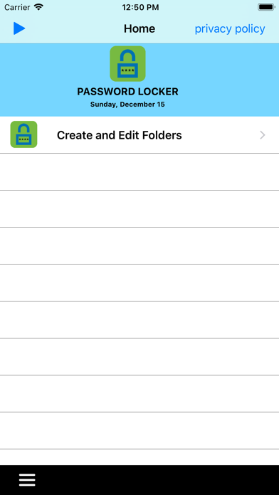 Password Locker App screenshot 2