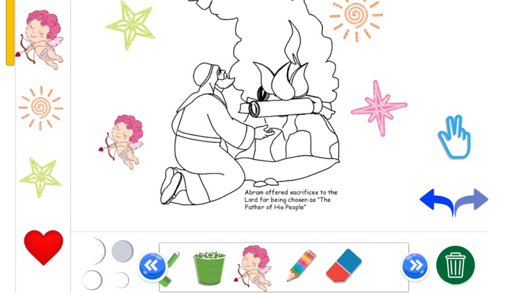 BibleStory Finger ColoringPage