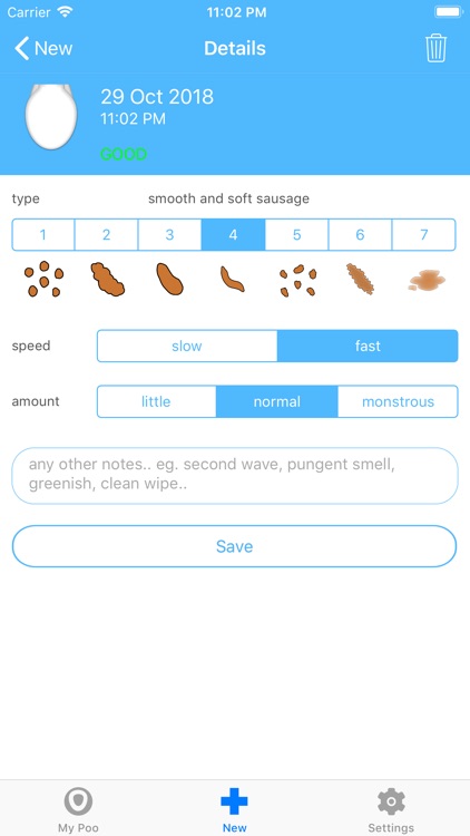 Poo Keeper ◎ Log bowels & IBS