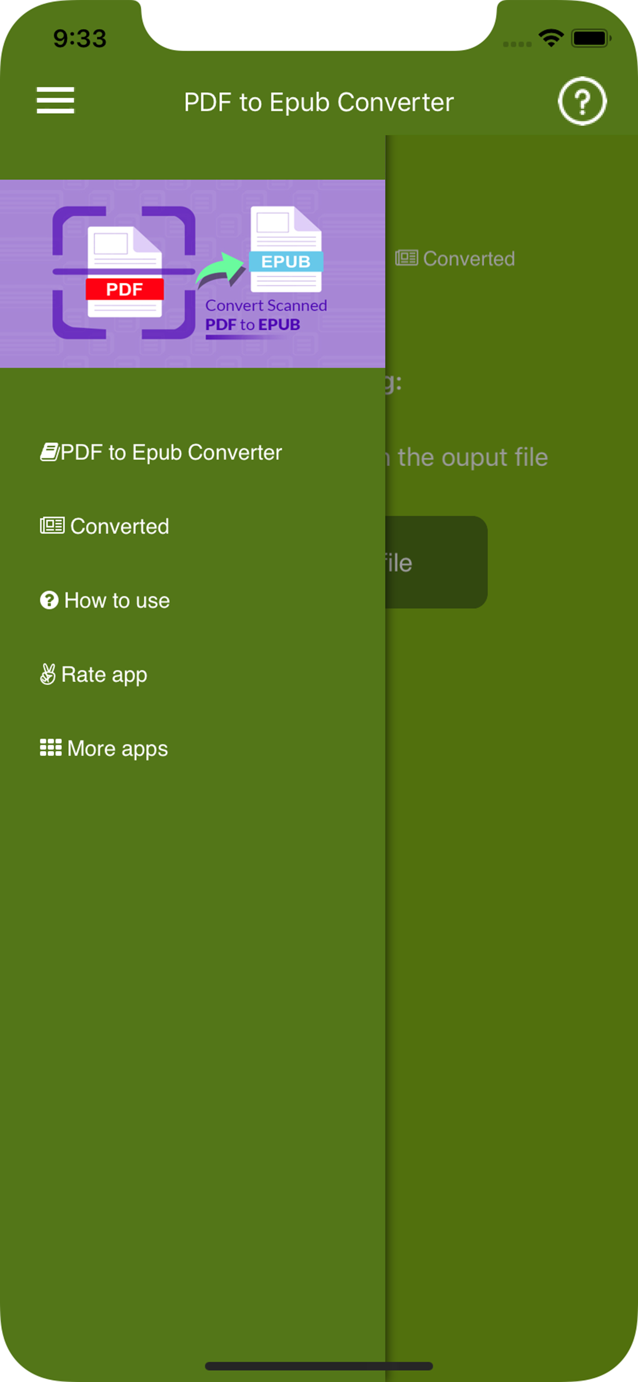 PDF to Epub Converter