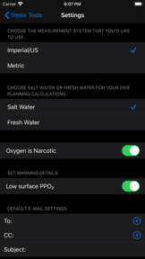 Trimix Tools screenshot