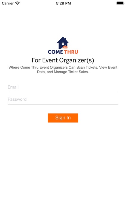 Come Thru Event Organizer