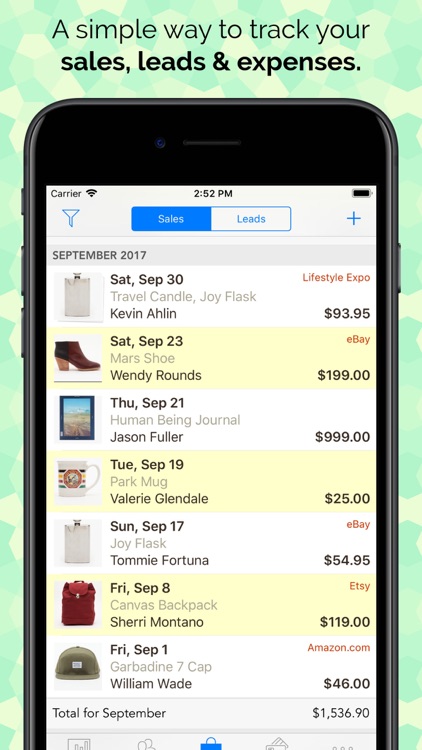 Bottomline Sales Tracking