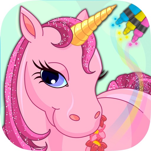 Unicorns – Pony Coloring Book iOS App