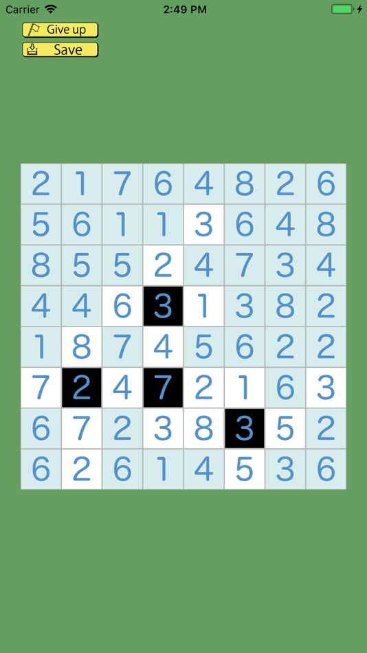 #2. Hitori (iOS) 由: Yuki Fujimoto