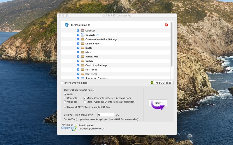 OST To PST Converter Pro Screenshot