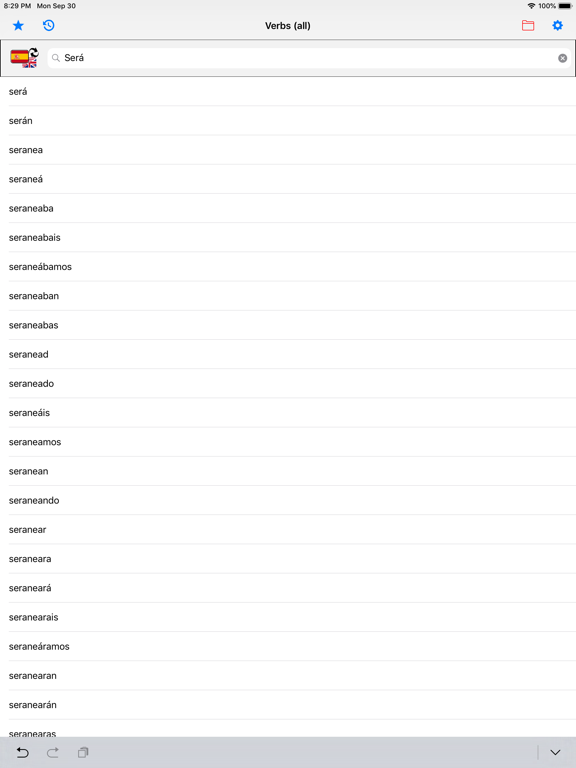 Screenshot #5 pour 10 000 verbes en espagnol