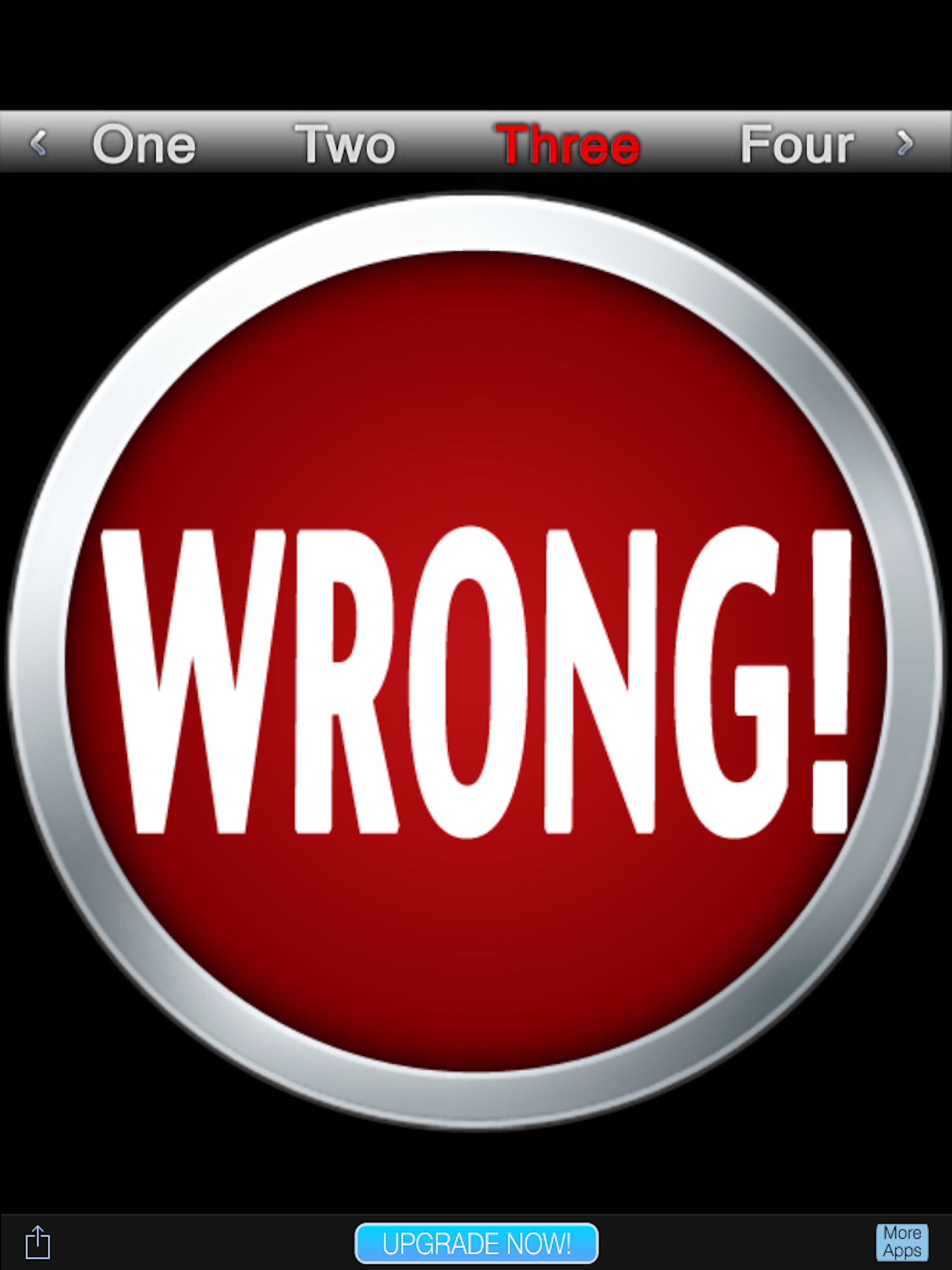 Wrong Button!
