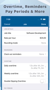 Hours and Pay Tracker: TimeLog screenshot