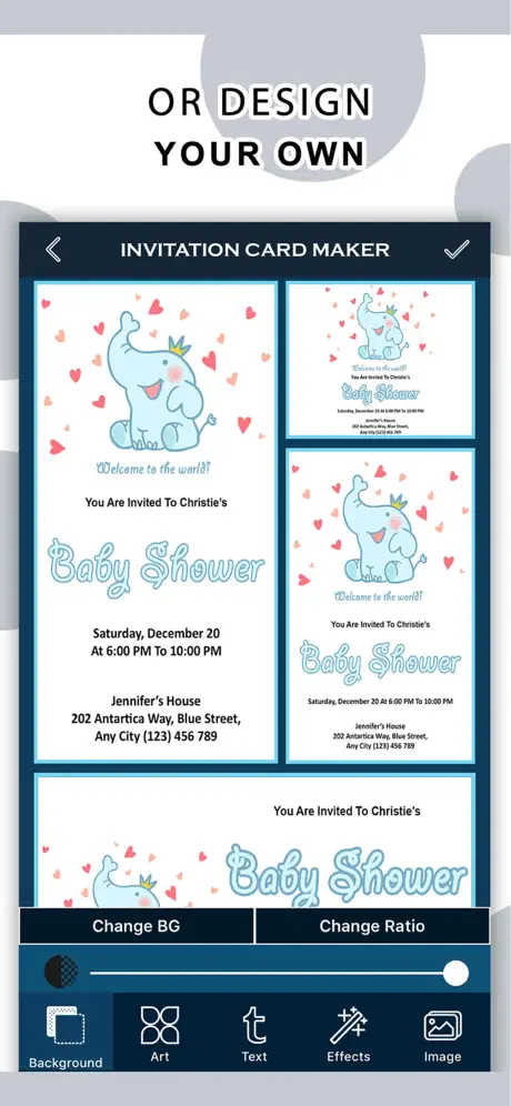 Fab Invitation Card Designer