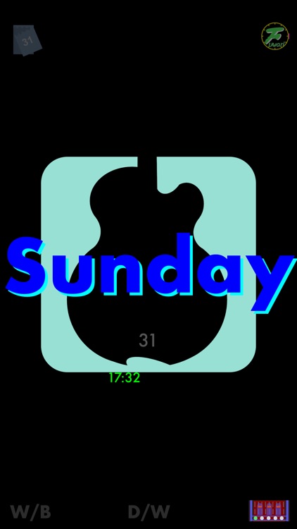 GuitarSilhouetteCalendar