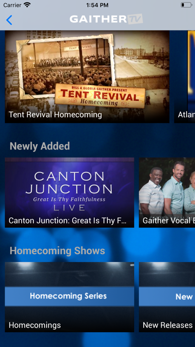 Screenshot #1 pour Gaither TV