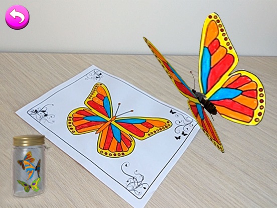 Screenshot #4 for AR Butterflies and Flower Lite