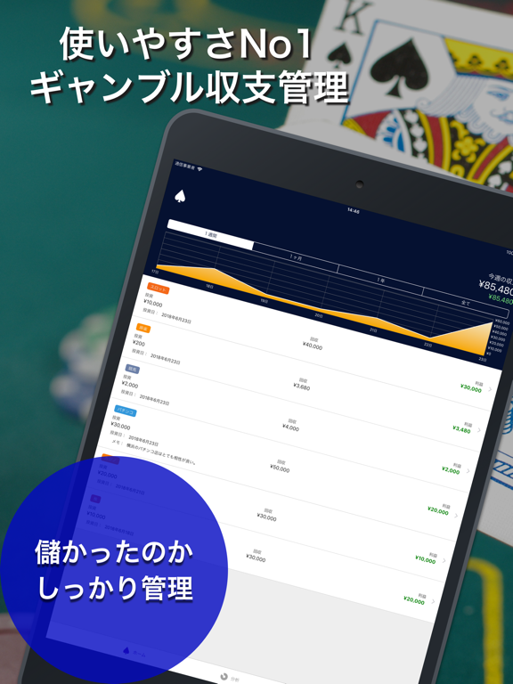 ギャンブル収支管理アプリ-Spadeのおすすめ画像1