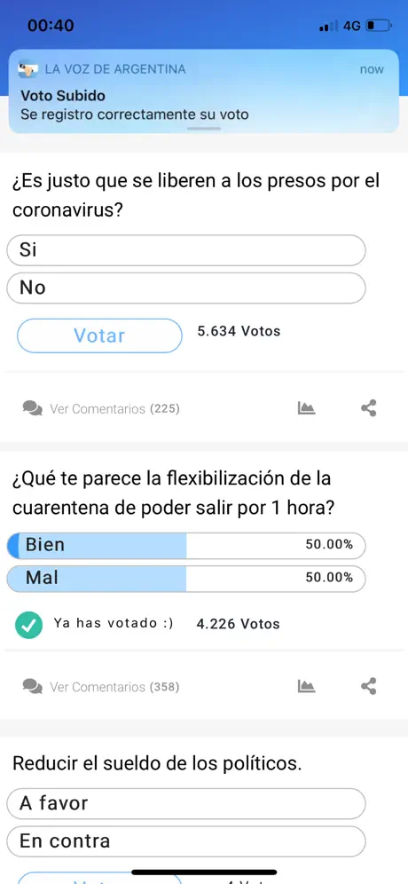 La voz de Argentina