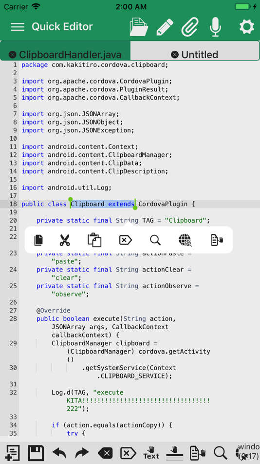 #1. Quick Editor - Text & Code (iOS) 게시자: KAZUHIRO KAKIMOTO