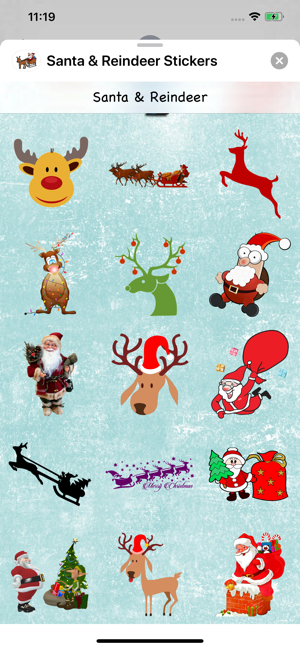 Santa & Reindeer Sticker Pack(圖2)-速報App