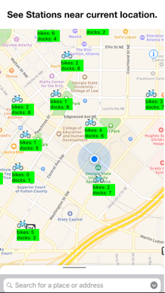 Bike Stations Atlanta screenshot 1