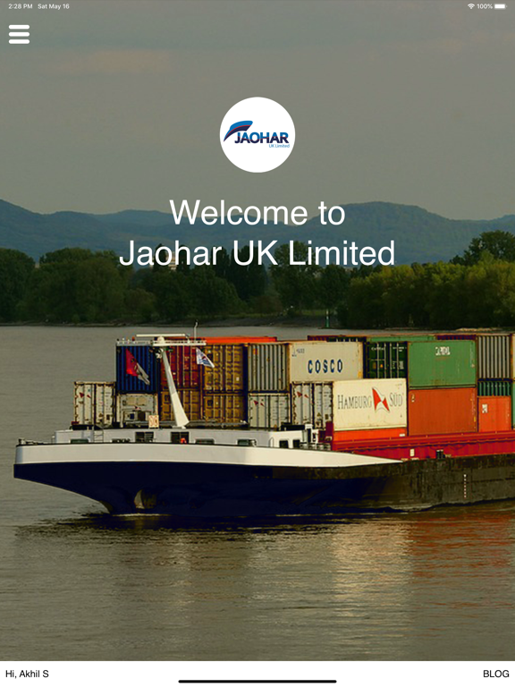 Jaohar UK Limited iPad screenshot 1 - Business app