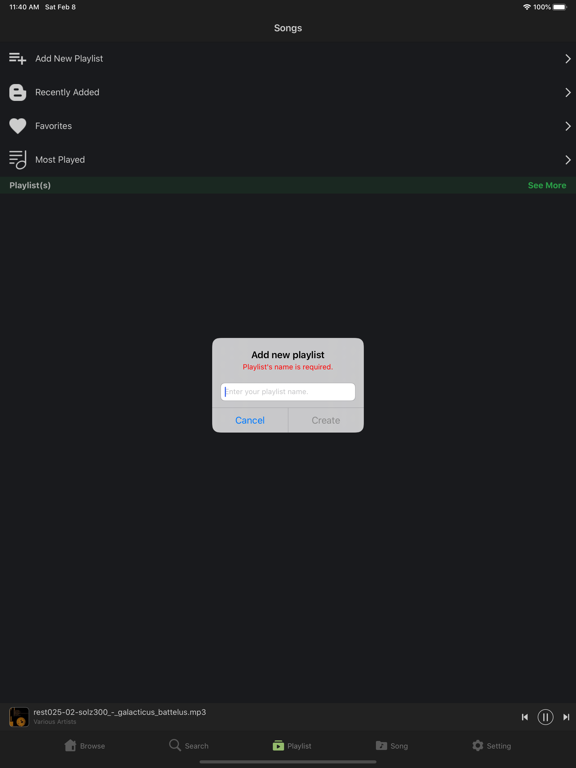 Screenshot #6 pour Offline Music: Music Download