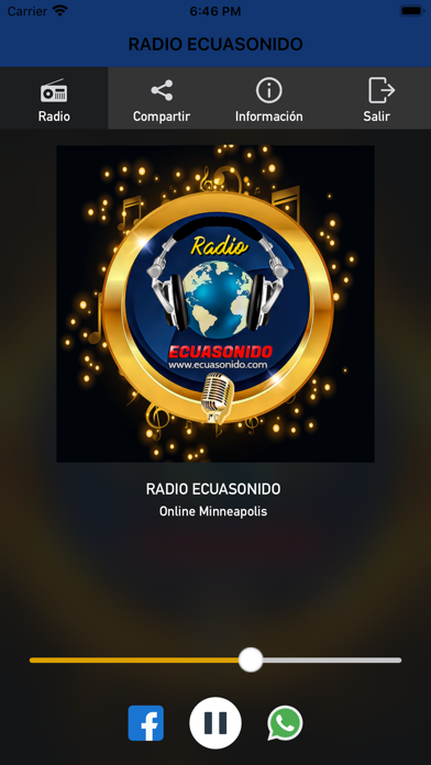 Screenshot #1 pour Radio Ecuasonido