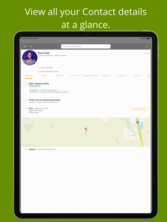 HaystackCRM iPad screenshot 9 - Business app
