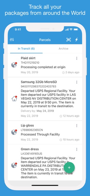 Packages - Track Your Parcels on the App Store