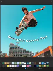 curved text ipad capturas de pantalla 1