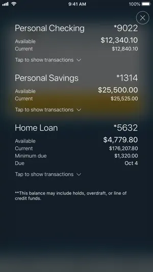Columbia Bank Mobile Banking screenshot 1