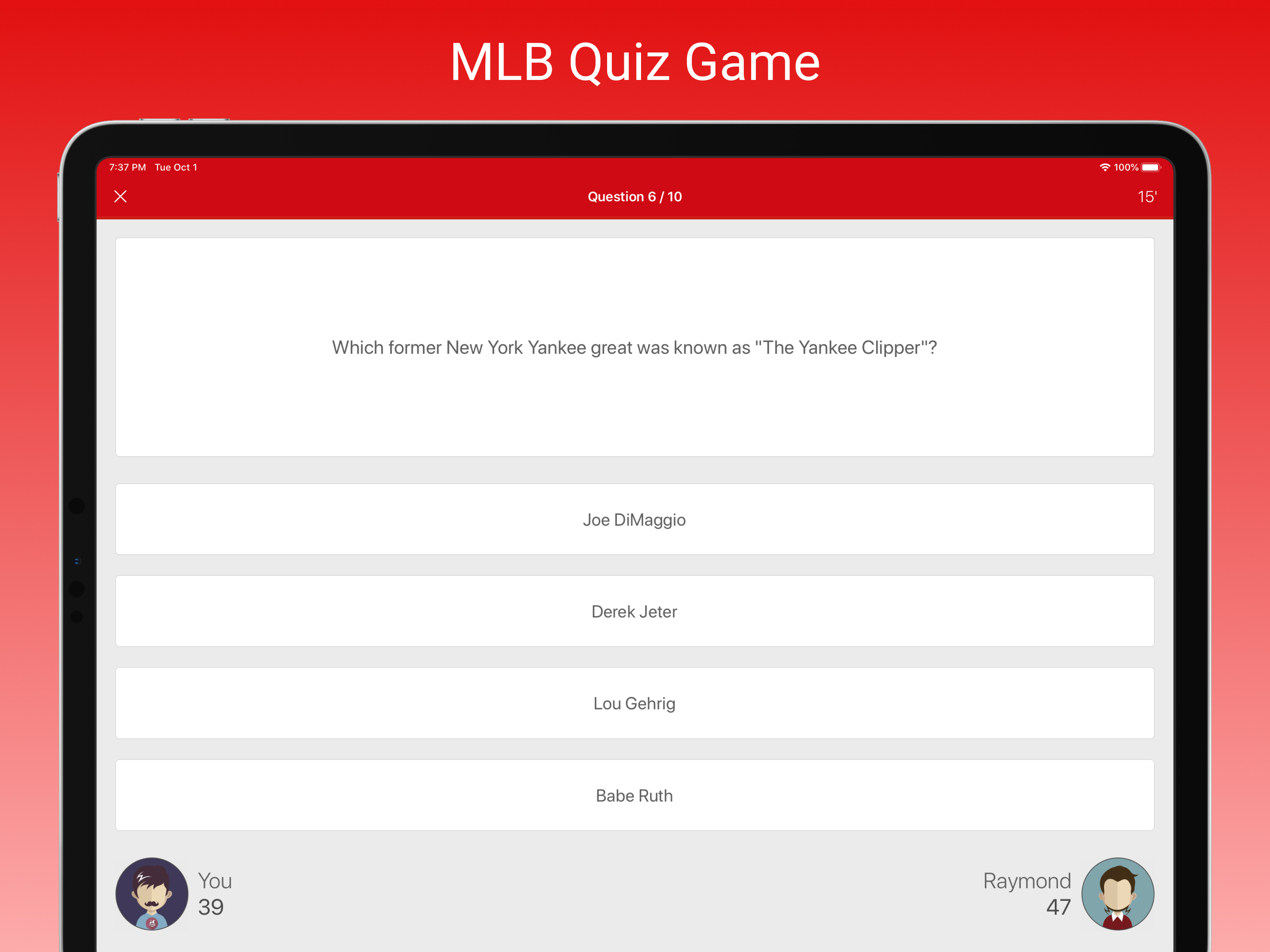 MLB Fan Quiz