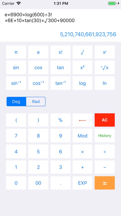 U Scientific calculator