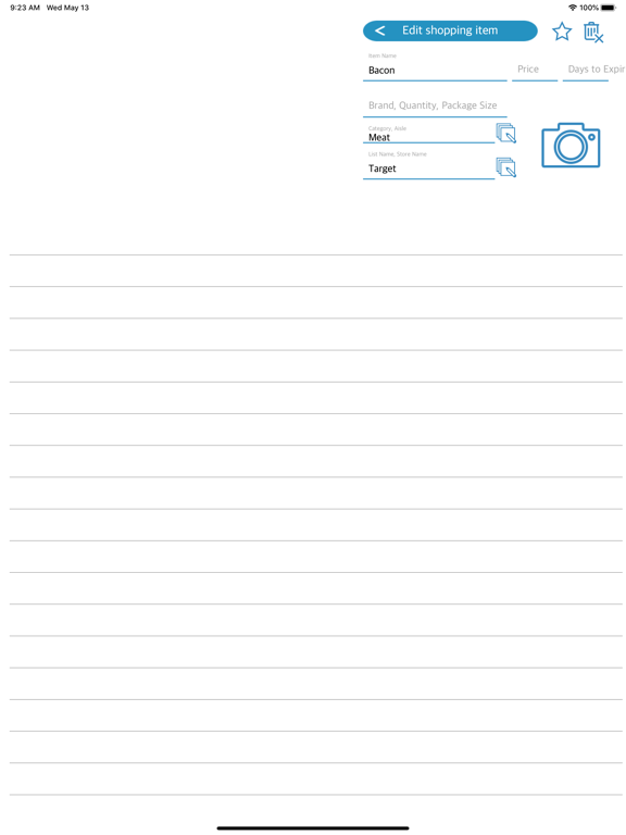 MyList:Grocery list app to do iPad screenshot 3 - Lifestyle app