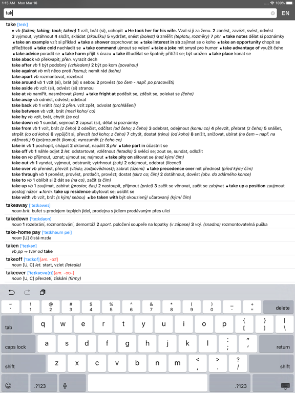 Screenshot #4 pour Anglicko-český slovník