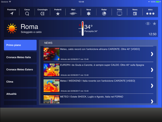 Screenshot #5 pour Meteo HD - by iLMeteo.it