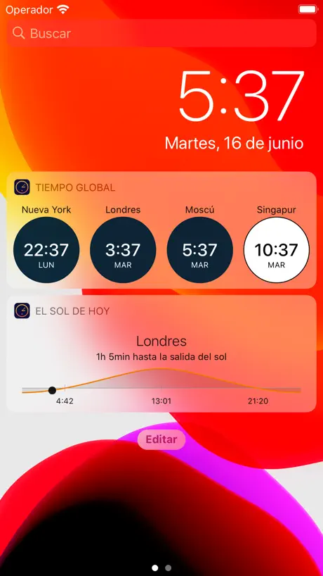 Reloj Mundial - Tiempo Local