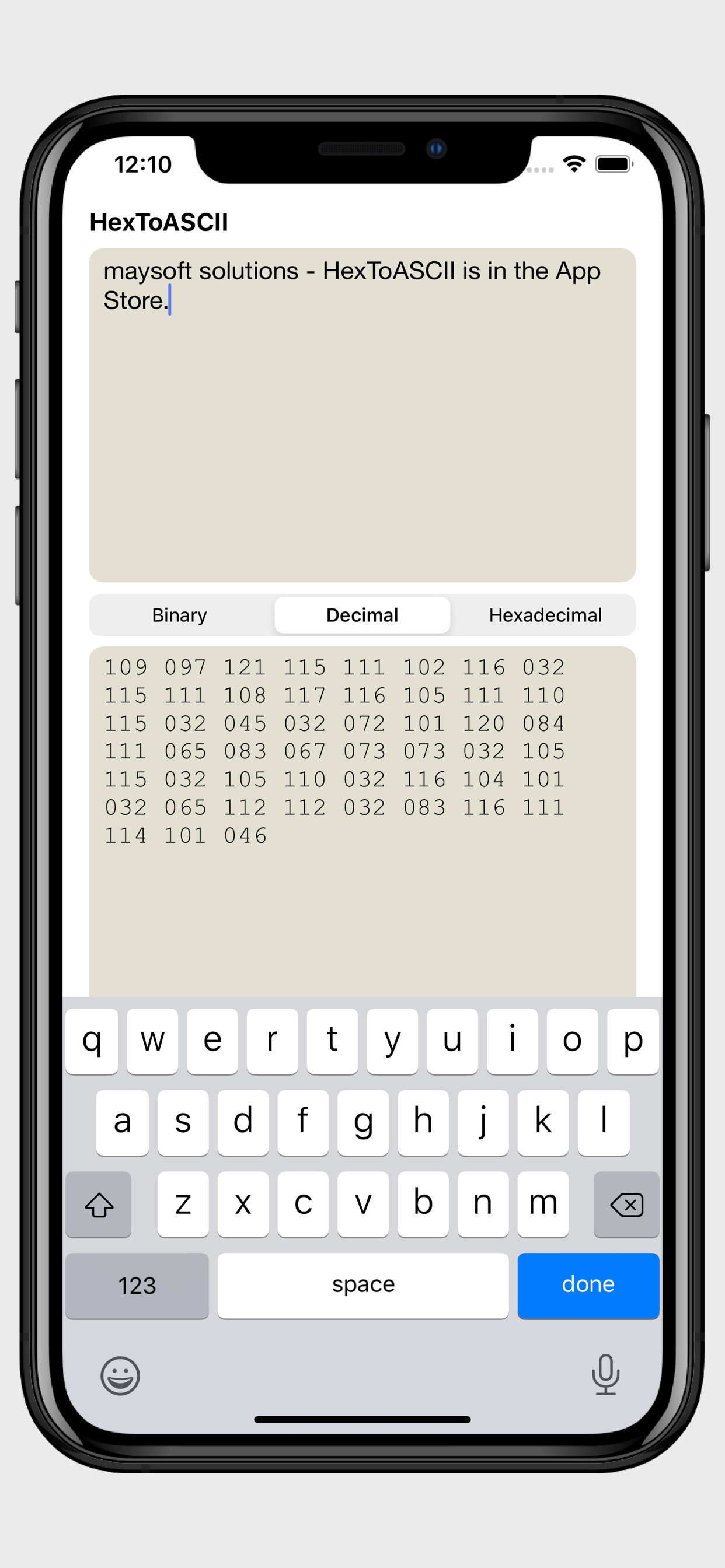 HexToASCII