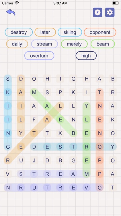 X Word Search