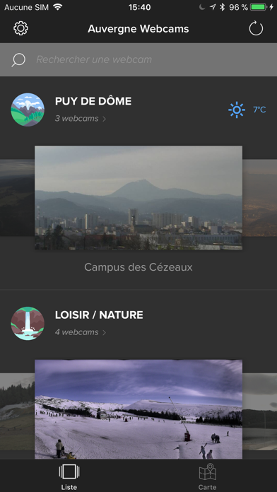 Screenshot #1 pour Auvergne Webcams