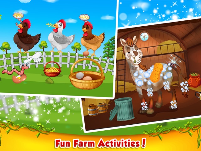 Animais da fazenda Jogos para crianças : animais e actividades agrícolas  neste jogo para crianças e meninas - Gratuito::Appstore for  Android