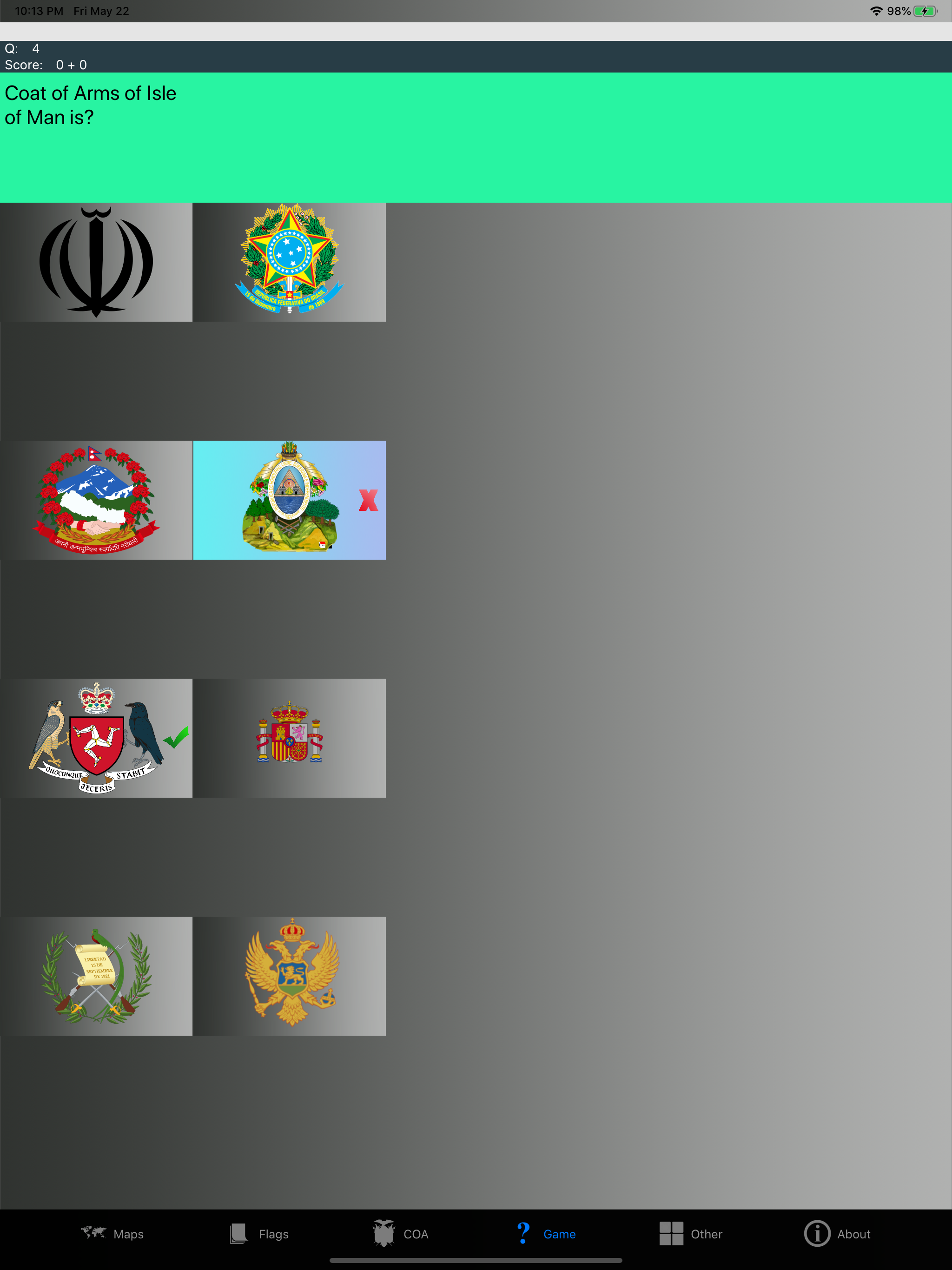 Country Flags, Maps, COA Quiz screenshot 16