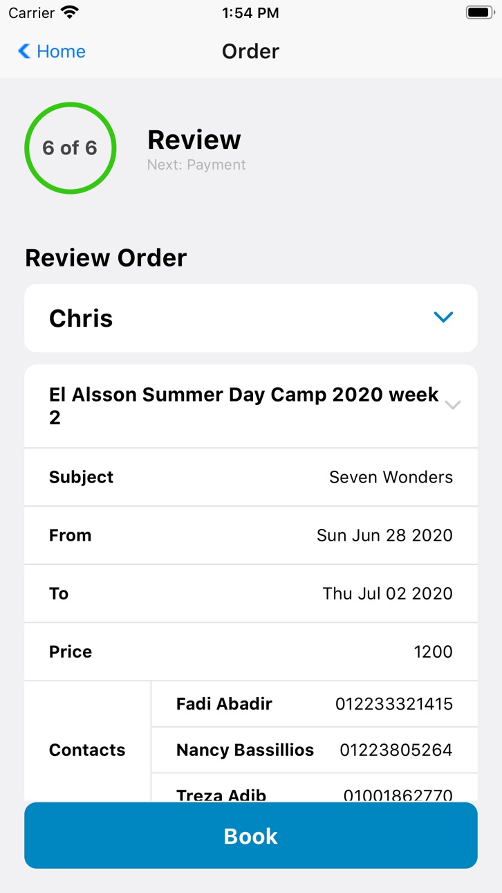 iPhone screenshot
