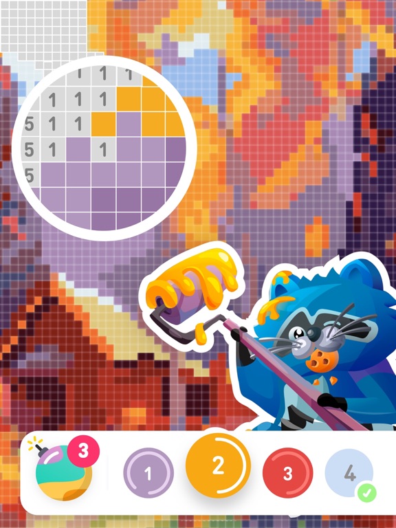Paint the world - color by num iPad screenshot