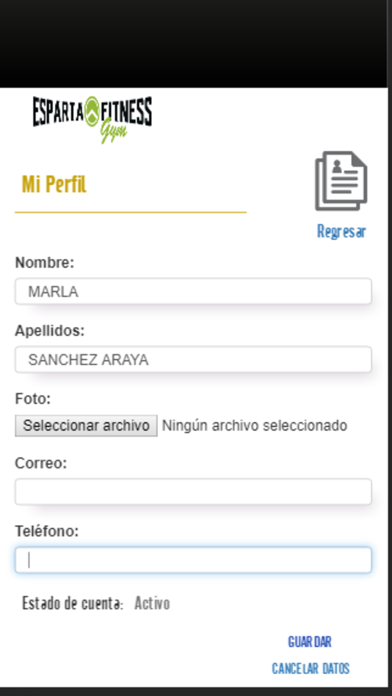 App screenshot