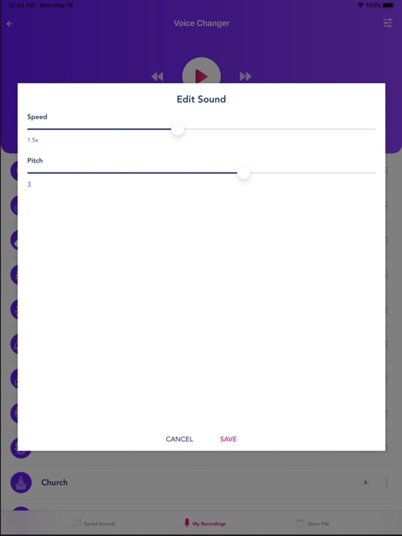 Funny Voice Effects iPad screenshot