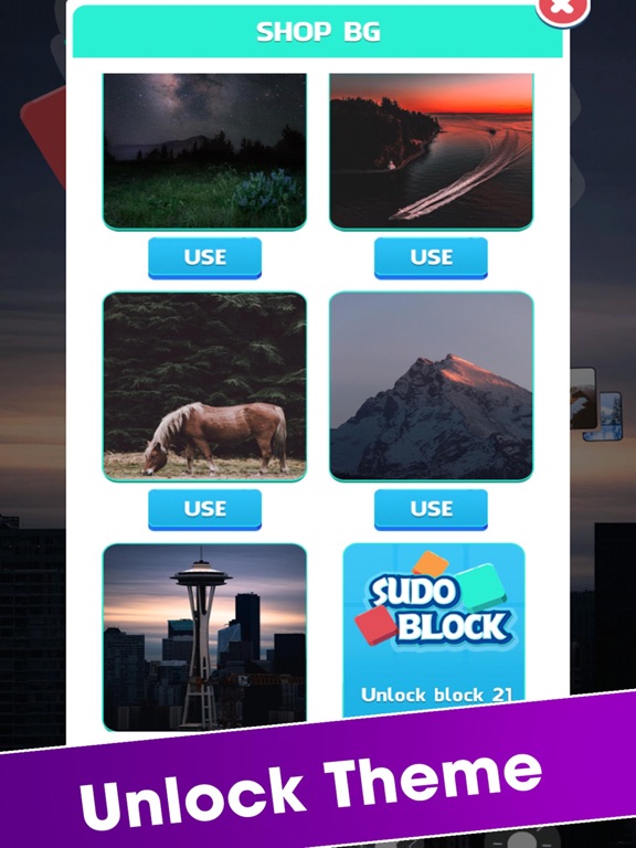 SuDoBlock : Block puzzle game iPad screenshot